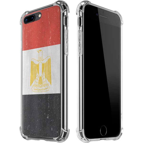 Egyptian Flag Distressed iPhone 7/8 Plus Clear Case